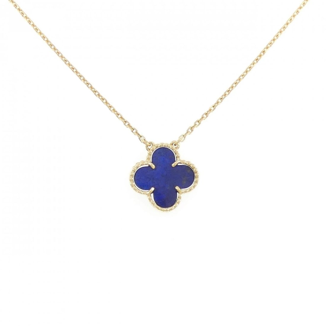MIKIMOTO DIAMOND NECKLACE: Mikimoto Diamond Necklace Brand: Van Cleef & Arpels Type/Style: Van Cleef & Arpels Necklace Material: 18KtYellow Gold, Main Stone Lapis Lazuli Color: Yellow Gold Size: Length 37?43cm Actual Size