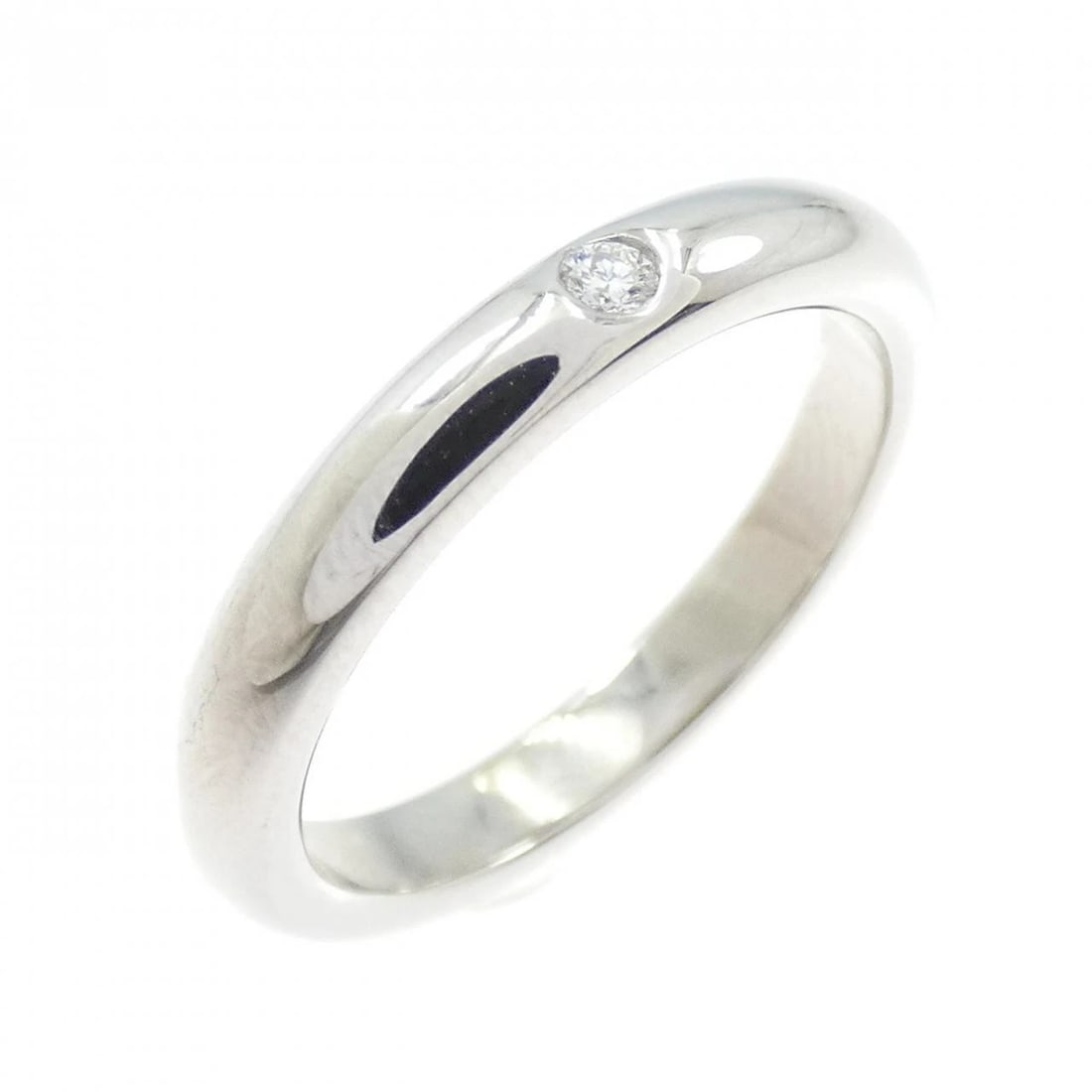 TIFFANY&CO. STACKING BAND RING: TIFFANY&Co. Stacking Band Ring Brand: TIFFANY&Co. Type/Style: TIFFANY & Co. Ring Material: Platinum950, Main Stone Natural Color: Silver Size: US 4.75 Accessories: None Accessories Notice: When