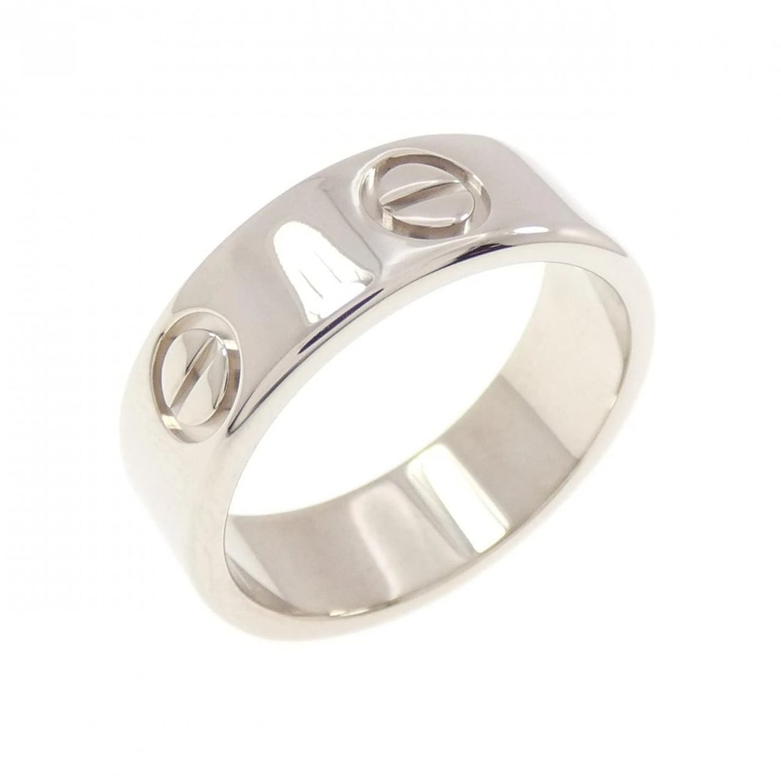 CARTIER LOVE RING: Cartier Love Ring Brand: CARTIER Type/Style: Cartier Ring Material: 750 white gold, Color: White Gold Size: US 5 Accessories: None Accessories Notice: When purchasing pre-owned goods, plea