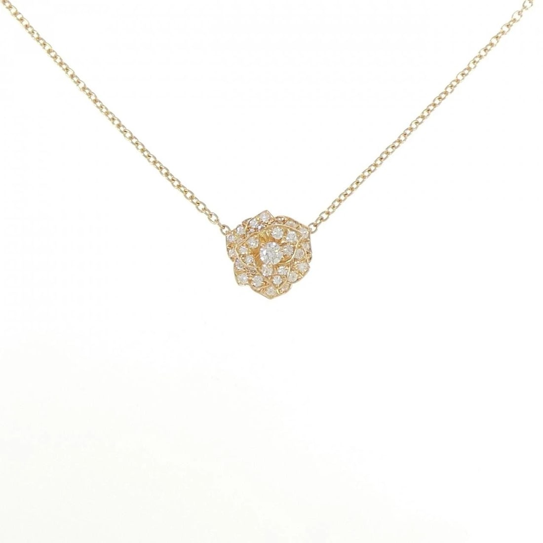 PIAGET ROSE NECKLACE: PIAGET Rose Necklace Brand: PIAGET Type/Style: PIAGET Necklace Material: 750 yellow gold, Main Stone Natural Color: Yellow gold Size: Length 39?42cm Actual Size Pendant Length approx. x width