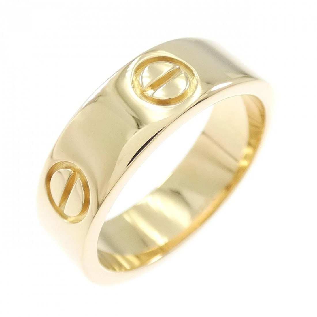 CARTIER LOVE RING: Cartier Love Ring Brand: CARTIER Type/Style: Cartier Ring Material: 750 yellow gold, Color: Yellow Gold Size: US 5 3/4 Accessories: None Accessories Notice: When purchasing pre-owned goods, please