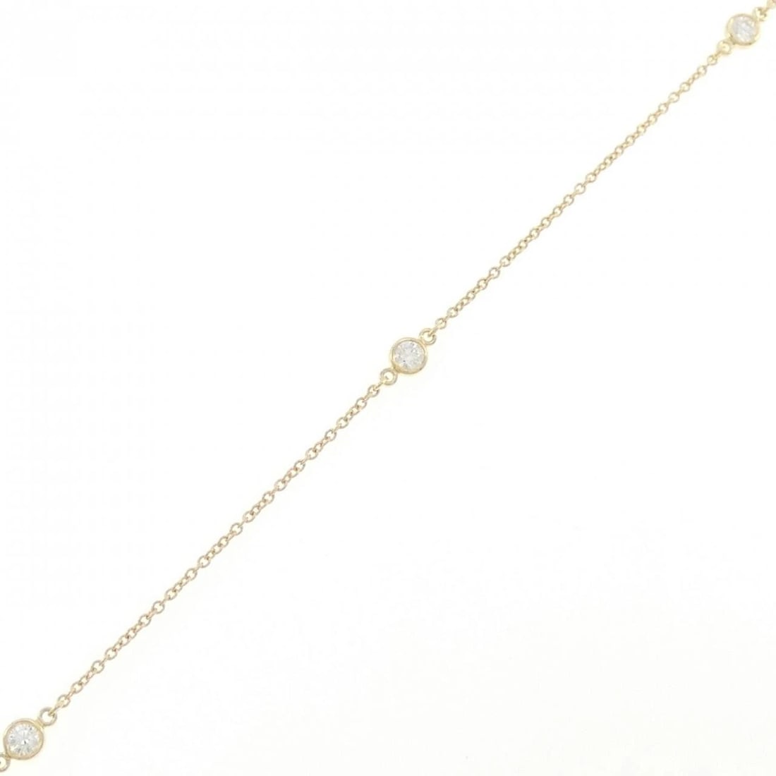 TIFFANY & CO. BY THE YARD 3P BRACELET: TIFFANY & Co. By the Yard 3P Bracelet Brand: TIFFANY&Co. Type/Style: TIFFANY & Co. bracelet Material: 750 yellow gold, Main Stone Natural Color: yellow gold Size: Lenght 18cm Actual Size