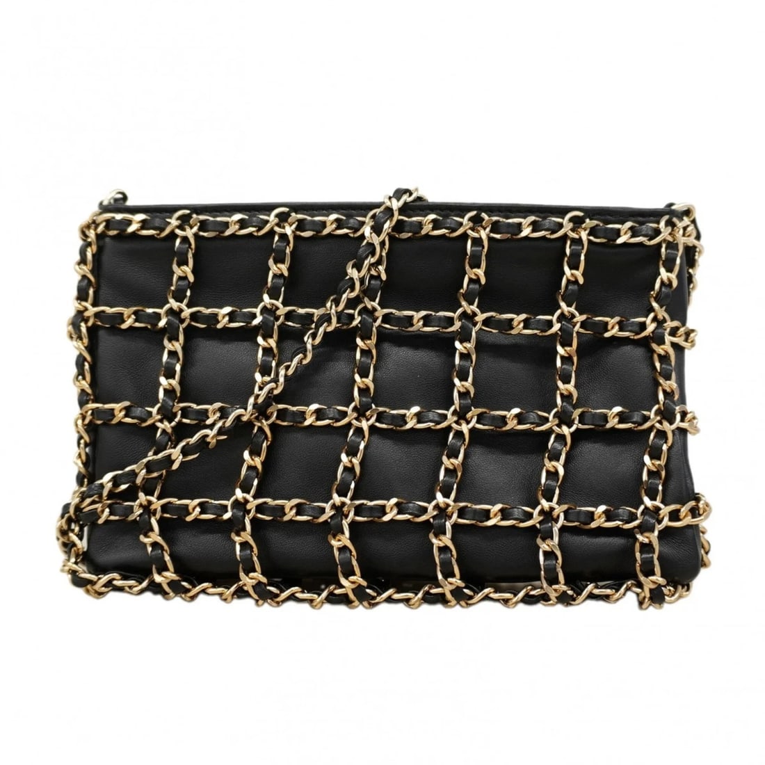 CHANEL SHOULDER BAG CHAIN SHOULDER LAMBSKIN: Chanel Shoulder Bag, Chain Shoulder, Lambskin Brand: Chanel Type/Style: Shoulder bag Material: Leather Color: Black Size: (HxWxD) 13cm x 20.5cm x 2.5cm / 5.11'' x 8.07'' x 0.98'' Accessories: None