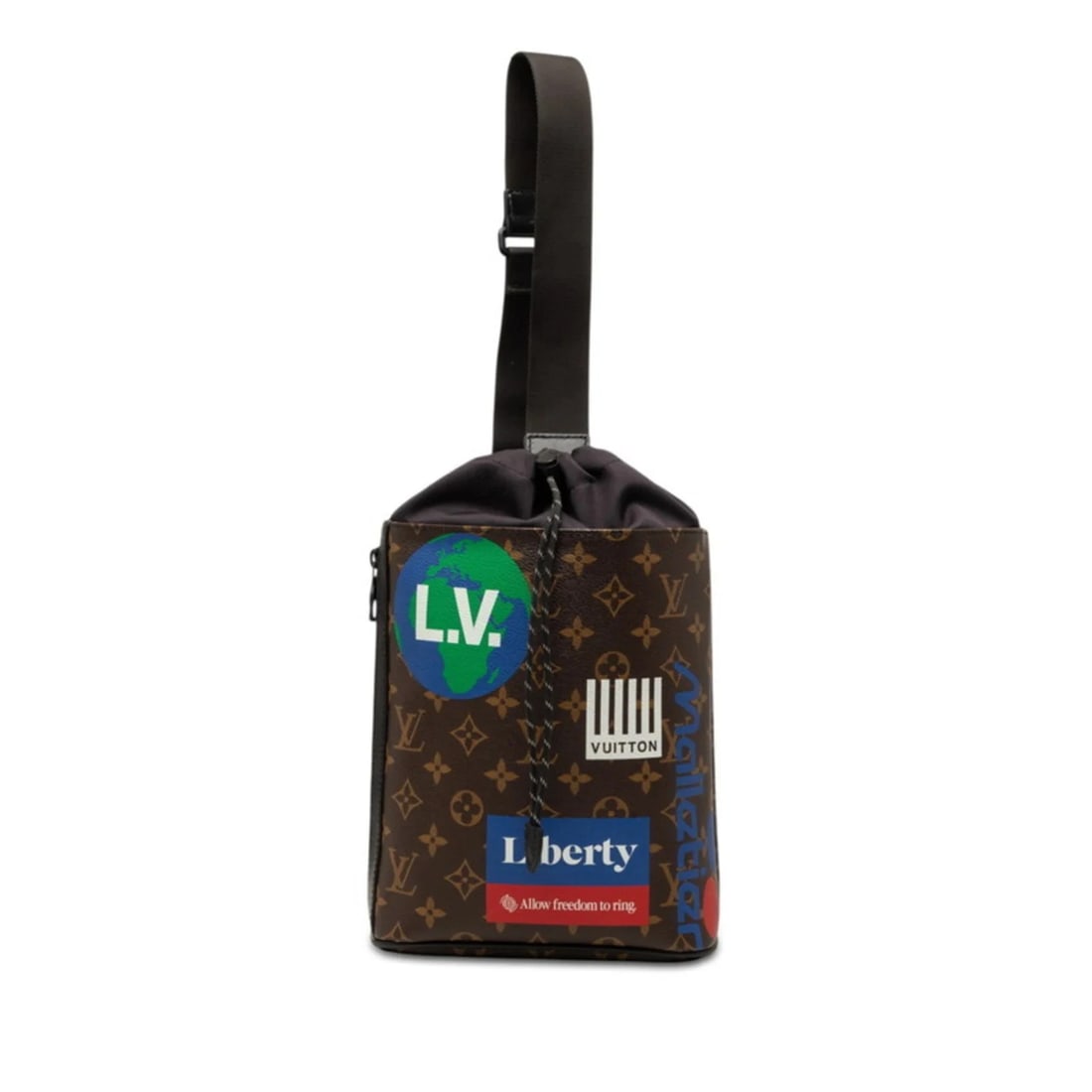 LOUIS VUITTON MONOGRAM CHALK SLING BAG SHOULDER BODY: Louis Vuitton Monogram Chalk Sling Bag Shoulder Body Brand: Louis Vuitton Type/Style: Shoulder bag, Sling bag Material: PVC , Leather Color: Brown, Multi-color Size: (HxWxD) 32cm x 20cm x 7cm / 12.59'