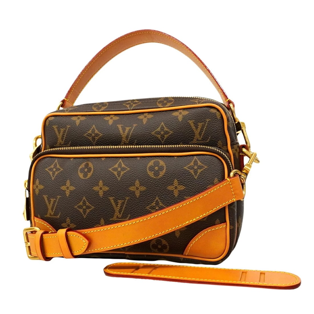 LOUIS VUITTON MONOGRAM ARCHIVE NILE HANDBAG: Louis Vuitton Monogram Archive Nile Handbag Brand: Louis Vuitton Type/Style: Handbag Material: None Color: Brown Size: (HxWxD) 16.5cm x 22cm x 7.5cm / 6.49'' x 8.66'' x 2.95'' Accessories: None