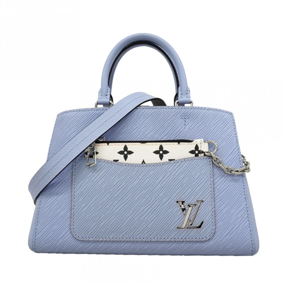 LOUIS VUITTON EPI MAREL TOTE BB HANDBAG: Louis Vuitton Epi Marel Tote BB Handbag Brand: Louis Vuitton Type/Style: Handbag Material: None Color: Blue Size: (HxWxD) 18cm x 25cm x 12cm / 7.08'' x 9.84'' x 4.72'' Accessories: None Ac