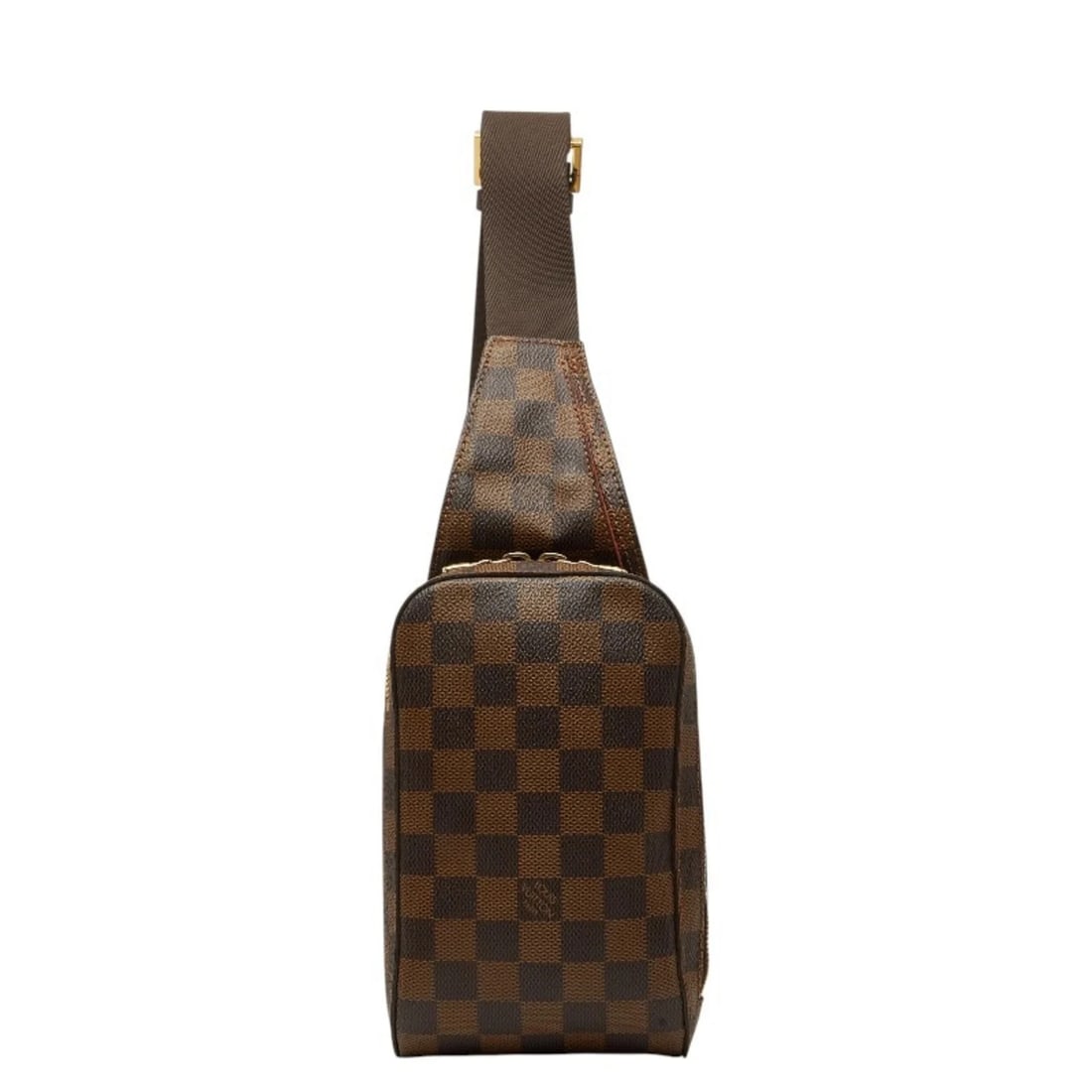 LOUIS VUITTON DAMIER GERONIMOS SHOULDER BAG BODY WAIST BAG: Louis Vuitton Damier Geronimos Shoulder Bag, Body Waist Bag Brand: Louis Vuitton Type/Style: Shoulder bag, Sling bag Material: Leather , PVC Color: Brown Size: (HxWxD) 19.5cm x 11cm x 5.5cm / 7.67''