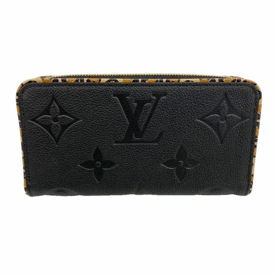 LOUIS VUITTON MONOGRAM EMPREINTE WILD AT HEART ZIPPY WALLET: Louis Vuitton Monogram Empreinte Wild at Heart Zippy Wallet Brand: Louis Vuitton Type/Style: Long wallet (bi-fold) Material: None Color: Noir Size: (HxWxD) 10.5cm x 20cm x 2.5cm / 4.13'' x 7.87'' x