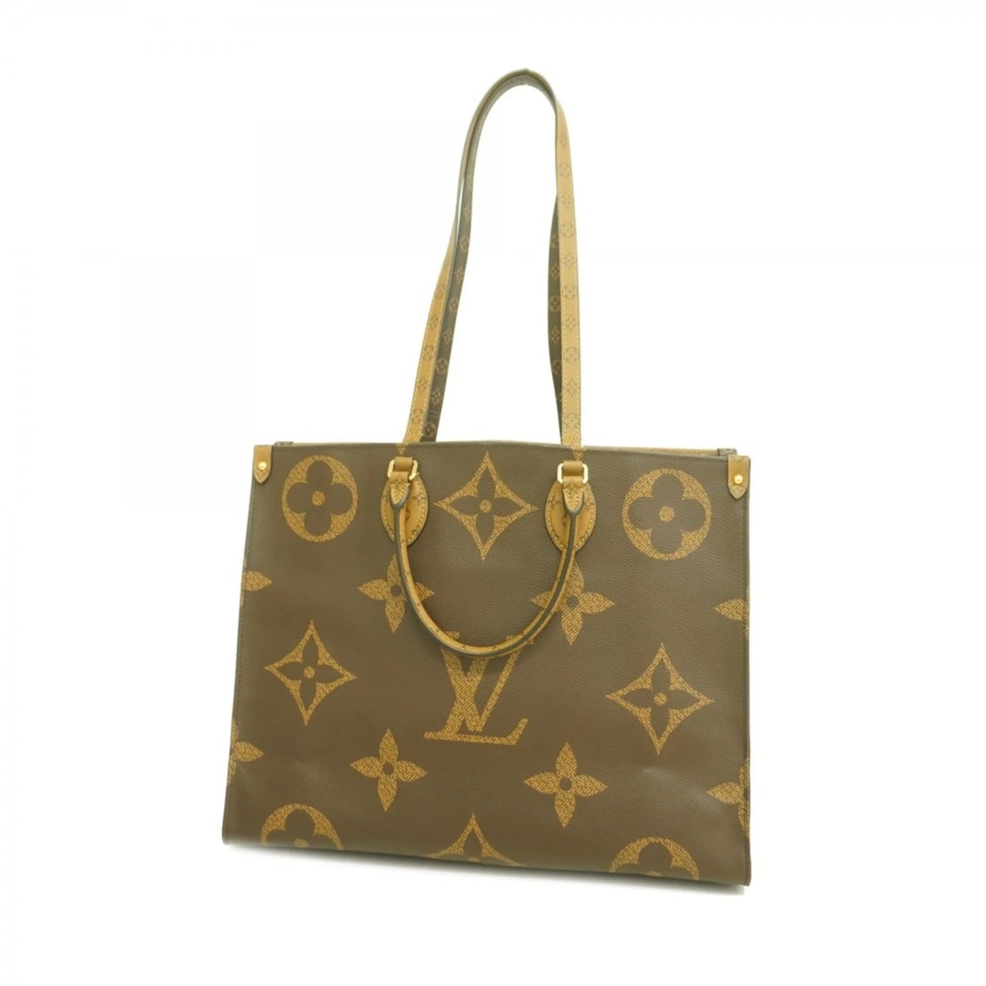 LOUIS VUITTON MONOGRAM GIANT REVERSE: Louis Vuitton Monogram Giant Reverse Brand: Louis Vuitton Type/Style: Tote bag Material: None Color: Brown Size: (HxWxD) 32cm x 41cm x 17cm / 12.59'' x 16.14'' x 6.69'' Accessories: None A
