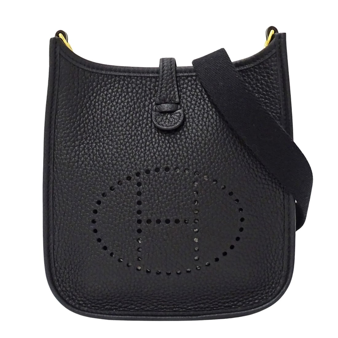 HERMES HERMES HANDBAG WOMEN'S SHOULDER BAG: Hermes HERMES handbag, women's shoulder bag Brand: Hermes Type/Style: Handbag, Shoulder bag Material: Taurillon clemence leather Color: Black Size: (HxWxD) 17.5cm x 17.5cm x 5.5cm / 6.88'' x 6.88'' x 