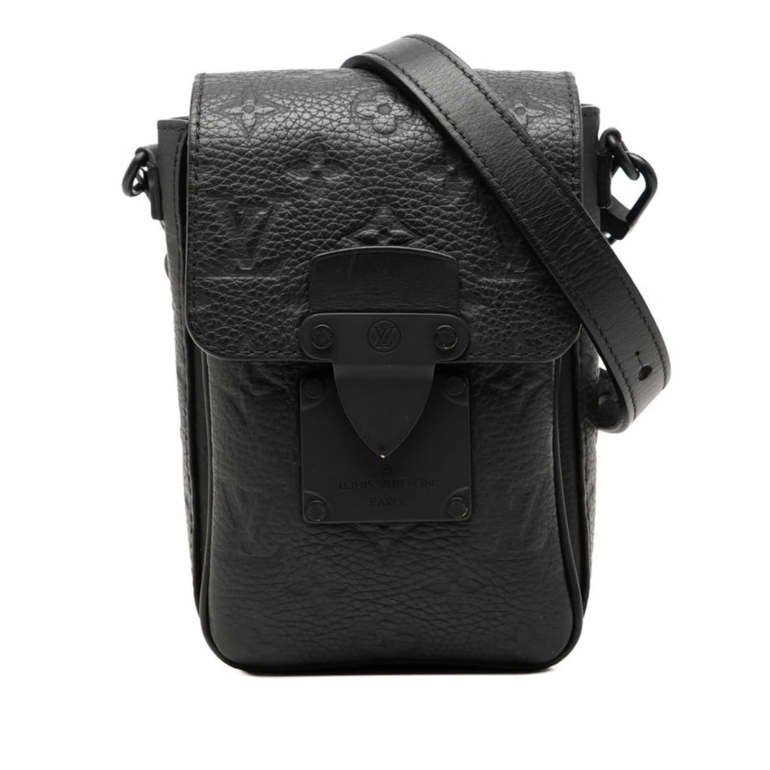 LOUIS VUITTON MONOGRAM TAURILLON S-LOCK VERTICAL WEARABLE WALLET: Louis Vuitton Monogram Taurillon S-Lock Vertical Wearable Wallet Brand: Louis Vuitton Type/Style: Shoulder bag Material: Leather Color: Black Size: (HxWxD) 18cm x 11.5cm x 6cm / 7.08'' x 4.52'' x