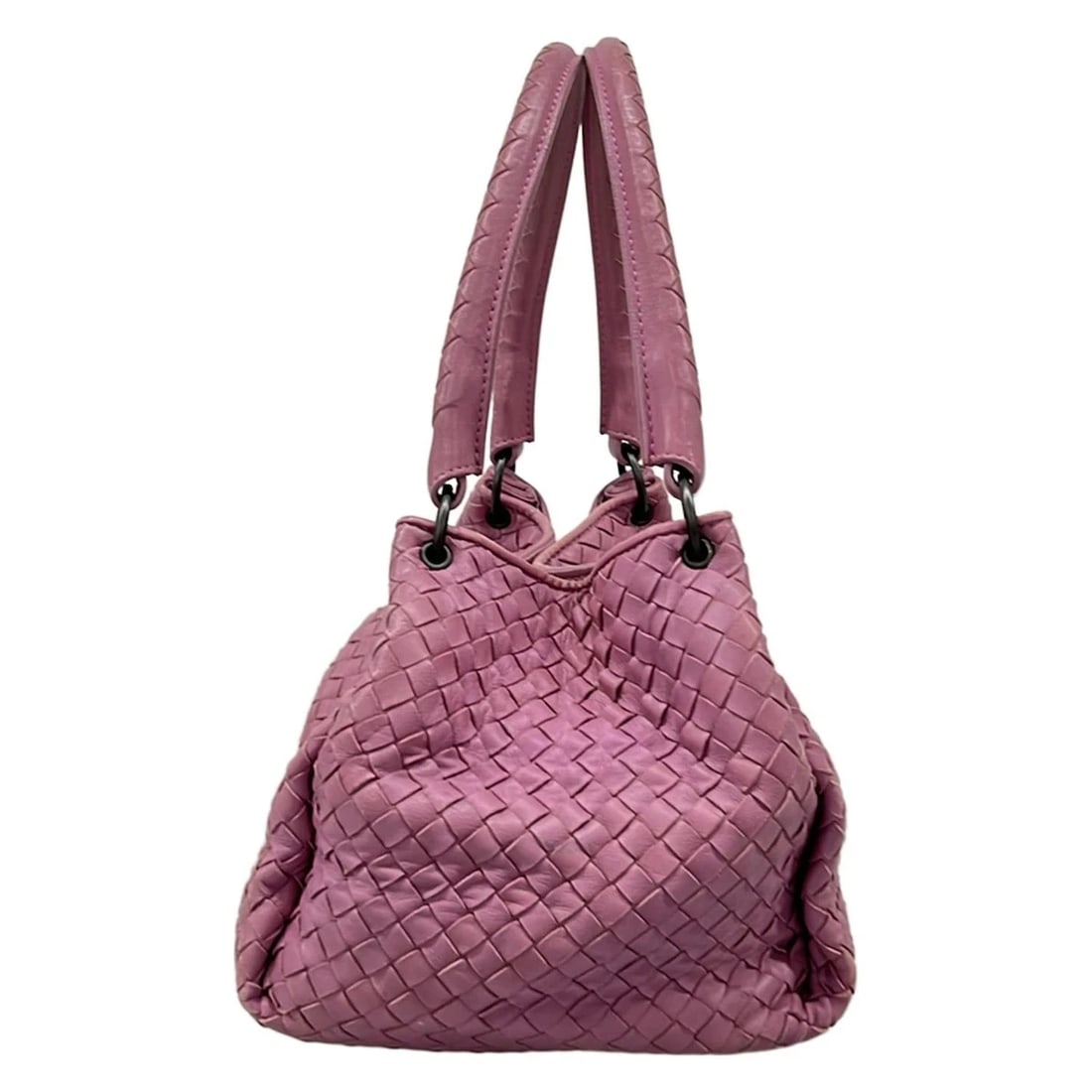 BOTTEGA VENETA PARACHUTE BAG PINK LEATHER TOTE BAG - 2