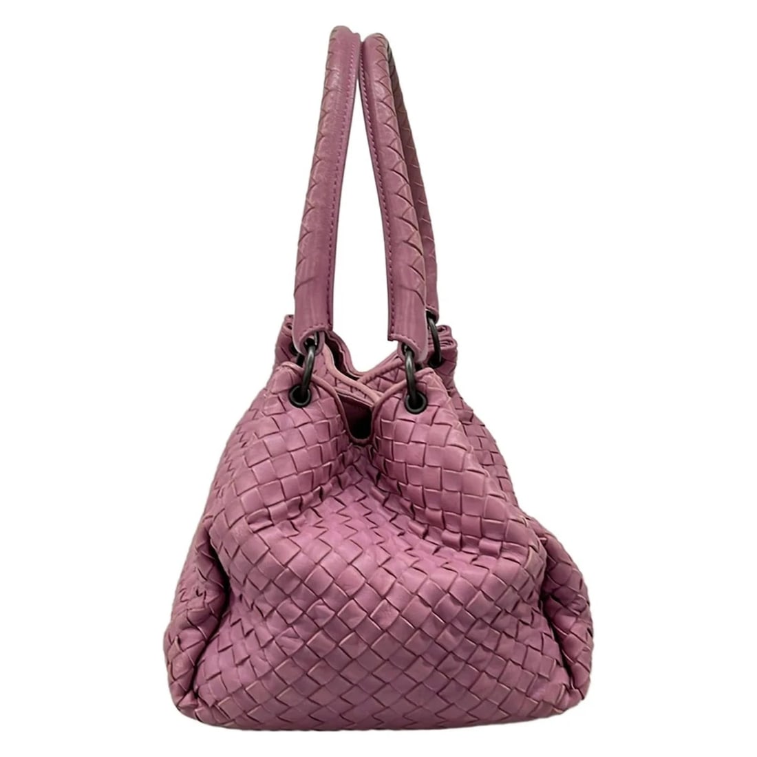 BOTTEGA VENETA PARACHUTE BAG PINK LEATHER TOTE BAG - 4