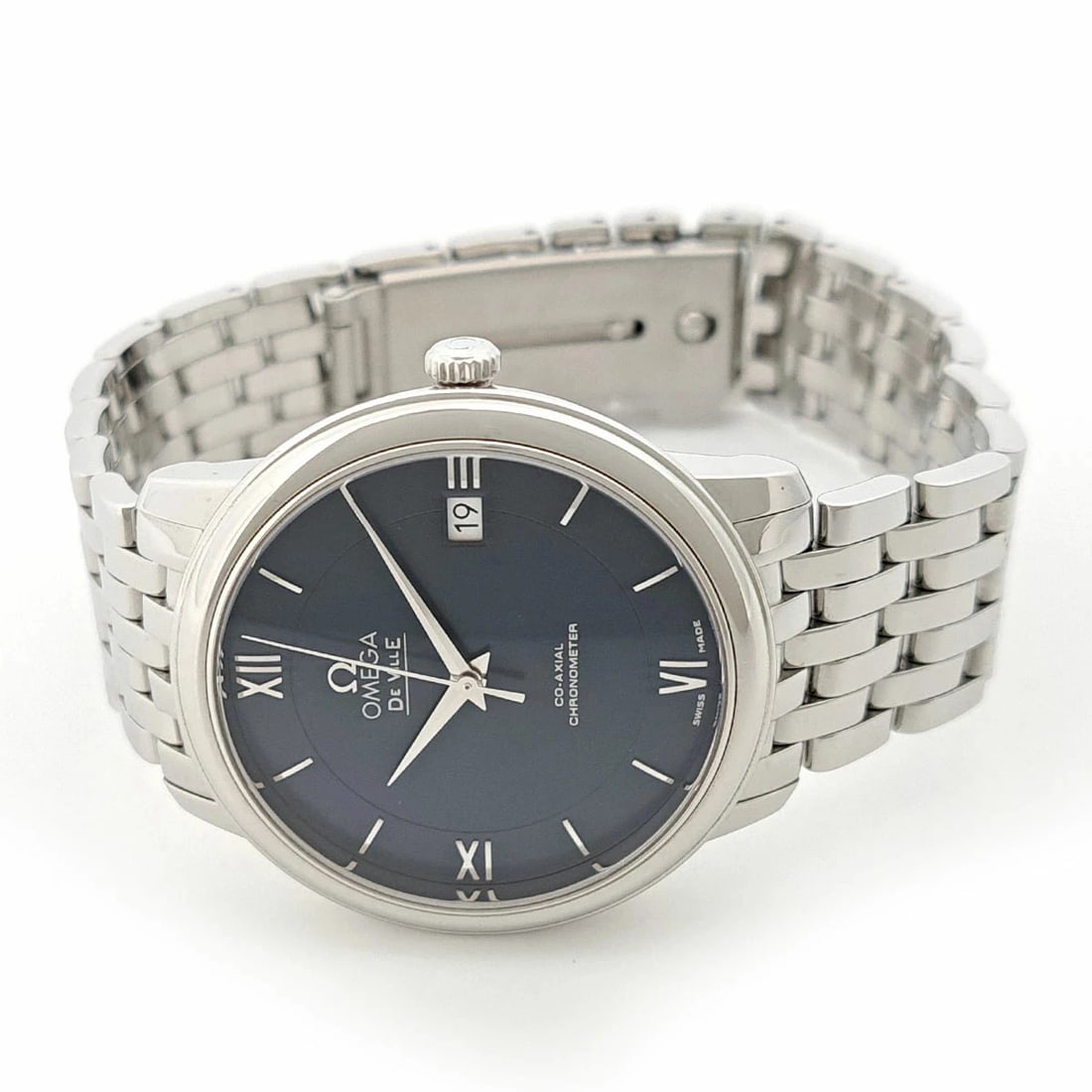 OMEGA DEVILLE PRESTIGE AUTOMATIC BLUE WATCH - 2