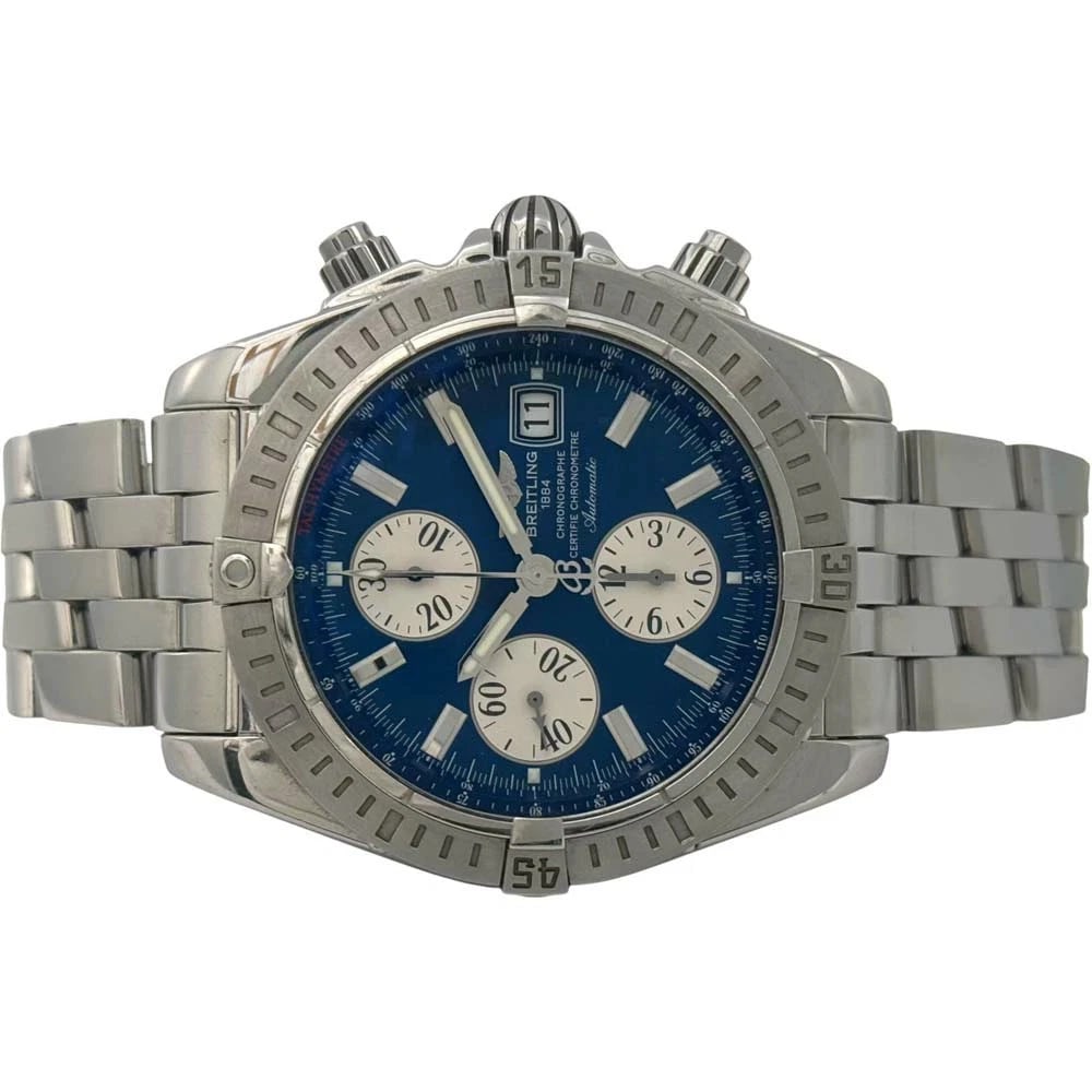 BREITLING CHRONOMAT EVOLUTION BLUE WATCH - 4