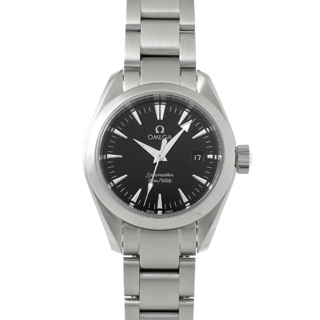 OMEGA SEAMASTER AQUA TERRA WRIST WATCH: OMEGA seamaster aqua terra Wrist Watch Brand: OMEGA Type/Style: Wristwatch Material: [Case] Stainless steel [Bezel] Stainless steel Color: Dial Color Black Size: Case length/approx. 29.2mm