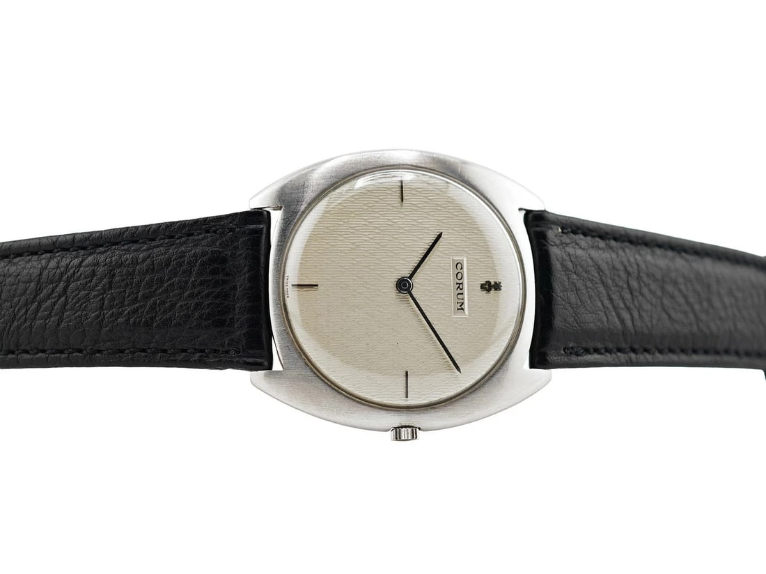 CORUM DRESS WATCH STRUCTURED DIAL MANUAL WATCH: Corum Dress Watch Structured Dial Manual Watch Brand: CORUM Type/Style: Wristwatch Material: SS Color: Dial Color none Size: Case size 35mm Accessories: None Accessories Notice: When purch