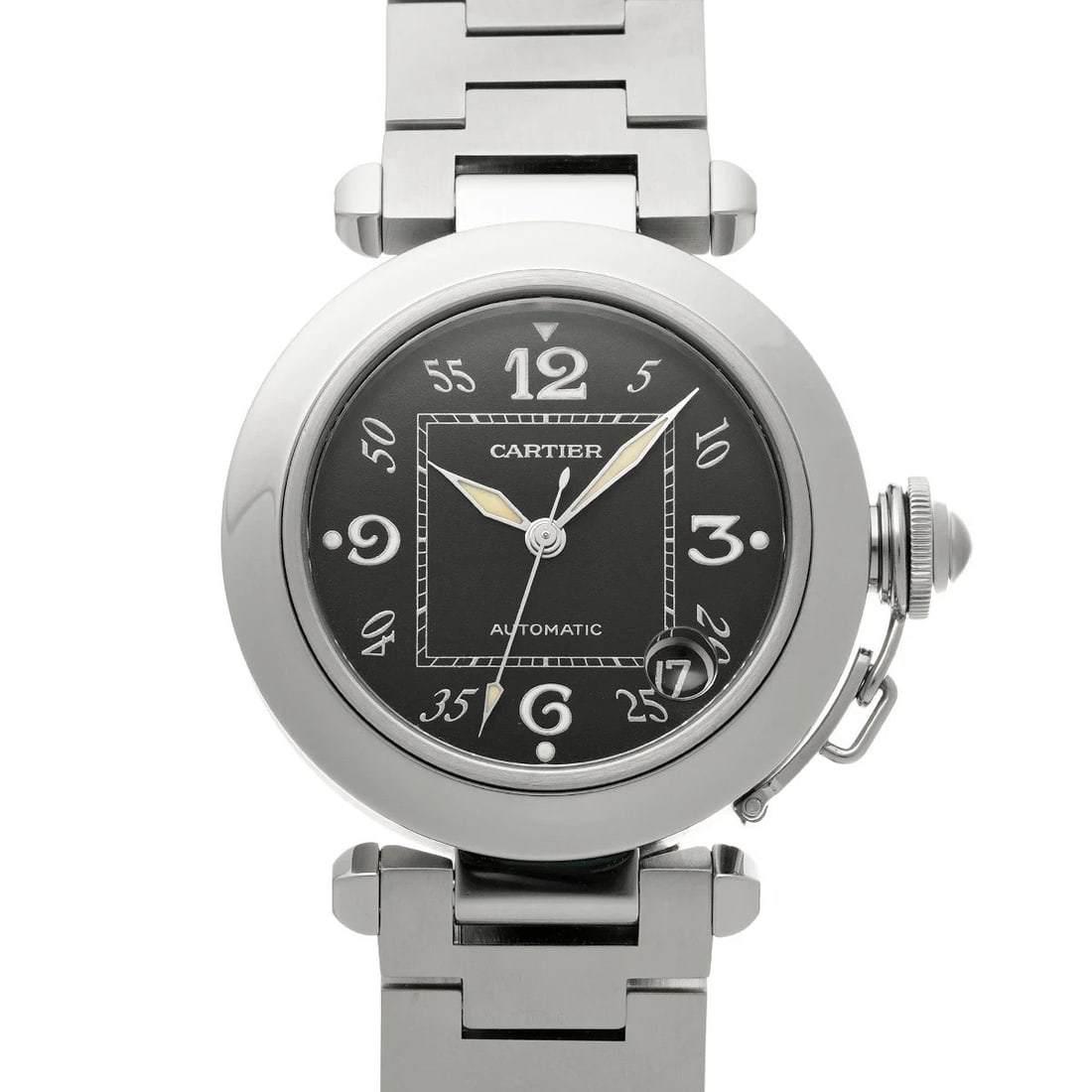 CARTIER 11 PASHA C WRIST WATCH BLACK WATCH: Cartier 11 Pasha C Wrist watch Black Watch Brand: Cartier Type/Style: Wristwatch Material: [Case] Stainless steel [Bezel] Stainless steel Color: Dial Color Black Size: Case length/approx. 35mm width/a