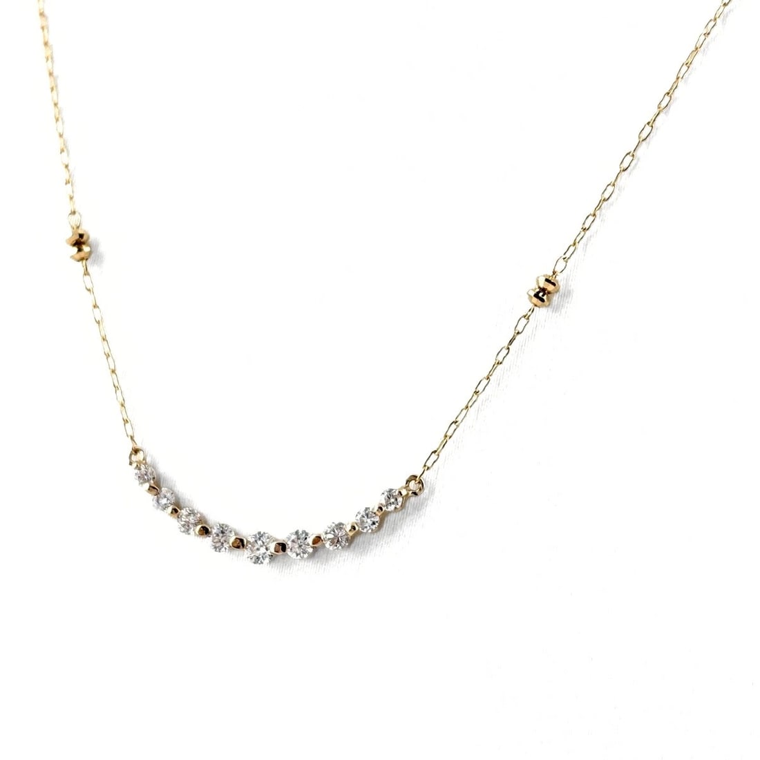 MELEE DIAMOND DESIGN NECKLACE PG PINK GOLD PENDANT NECKLACE: melee diamond design necklace PG Pink Gold Pendant Necklace Brand: Unbranded Type/Style: Necklace Material: 18KPink Gold, Color: Pink Gold Size: Chain / code 48cm(18.9") Pendant size 6.3?20.7mm(0.2")
