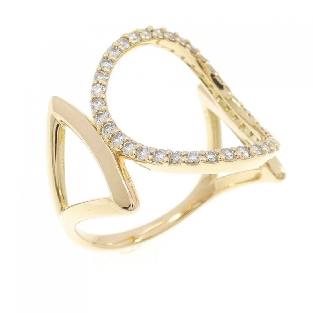 K18YG DIAMOND RING: K18YG Diamond Ring Brand: Unbranded Type/Style: Diamond Ring Material: K18YG, Main Stone NATURAL Color: YELLOW GOLD Size: US 6 1/2 Accessories: None Accessories Notice: When purchasing pre-owned
