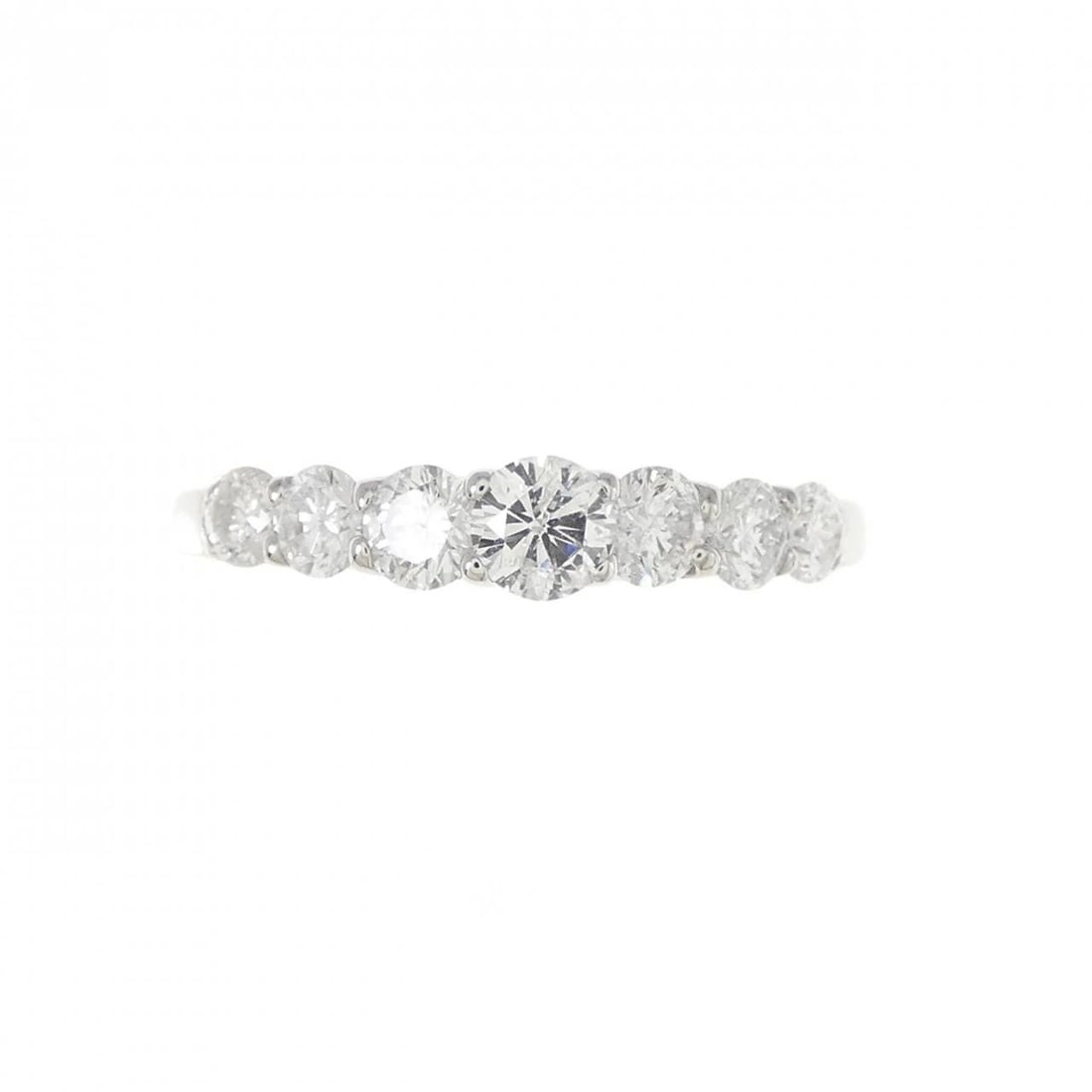 K18WG DIAMOND RING - 2
