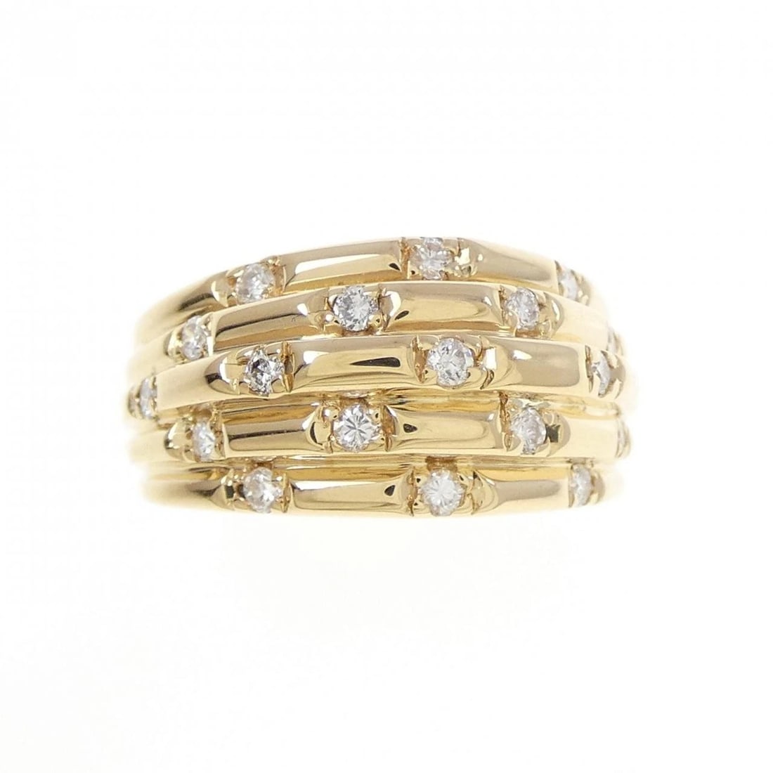 K18YG DIAMOND RING - 2