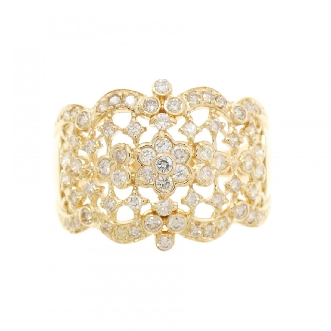 K18YG DIAMOND RING - 2