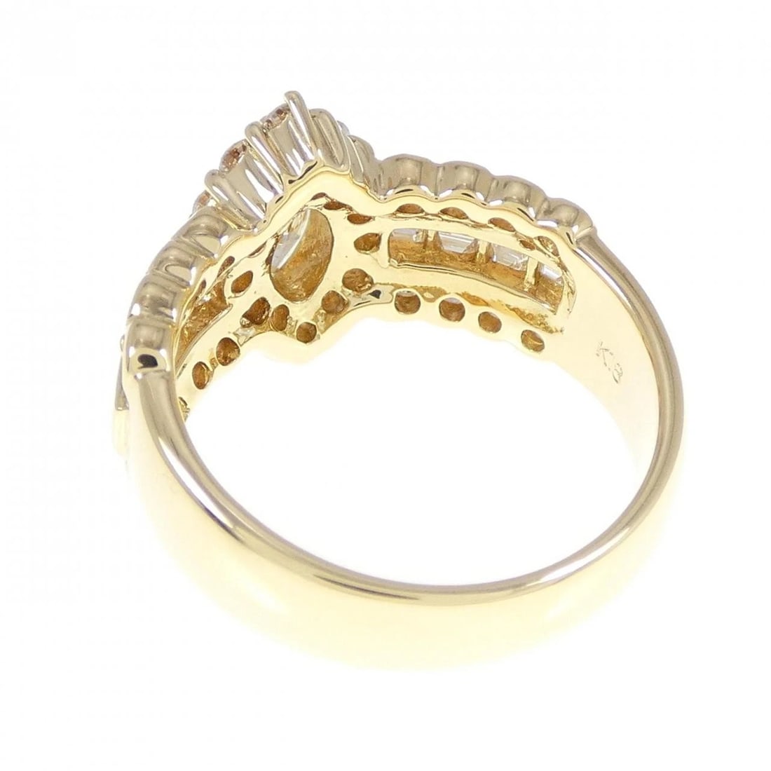 K18YG DIAMOND RING - 3