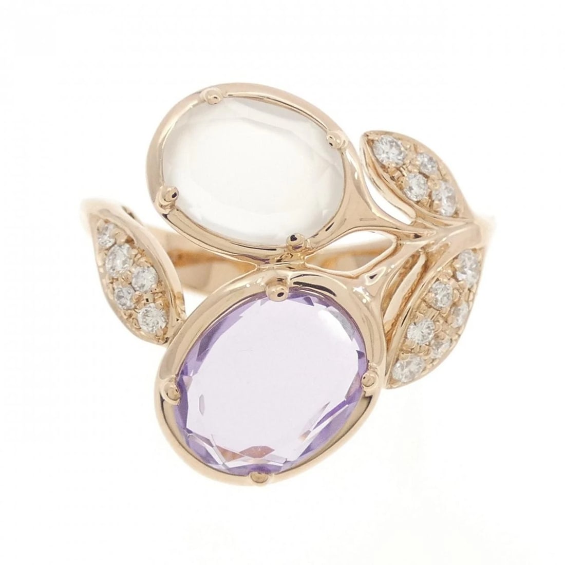 K18PG COLOR STONE RING - 2