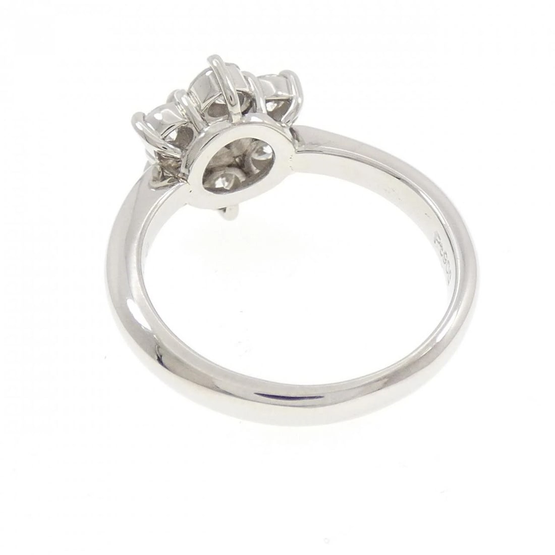 PT900 FLOWER DIAMOND RING - 3