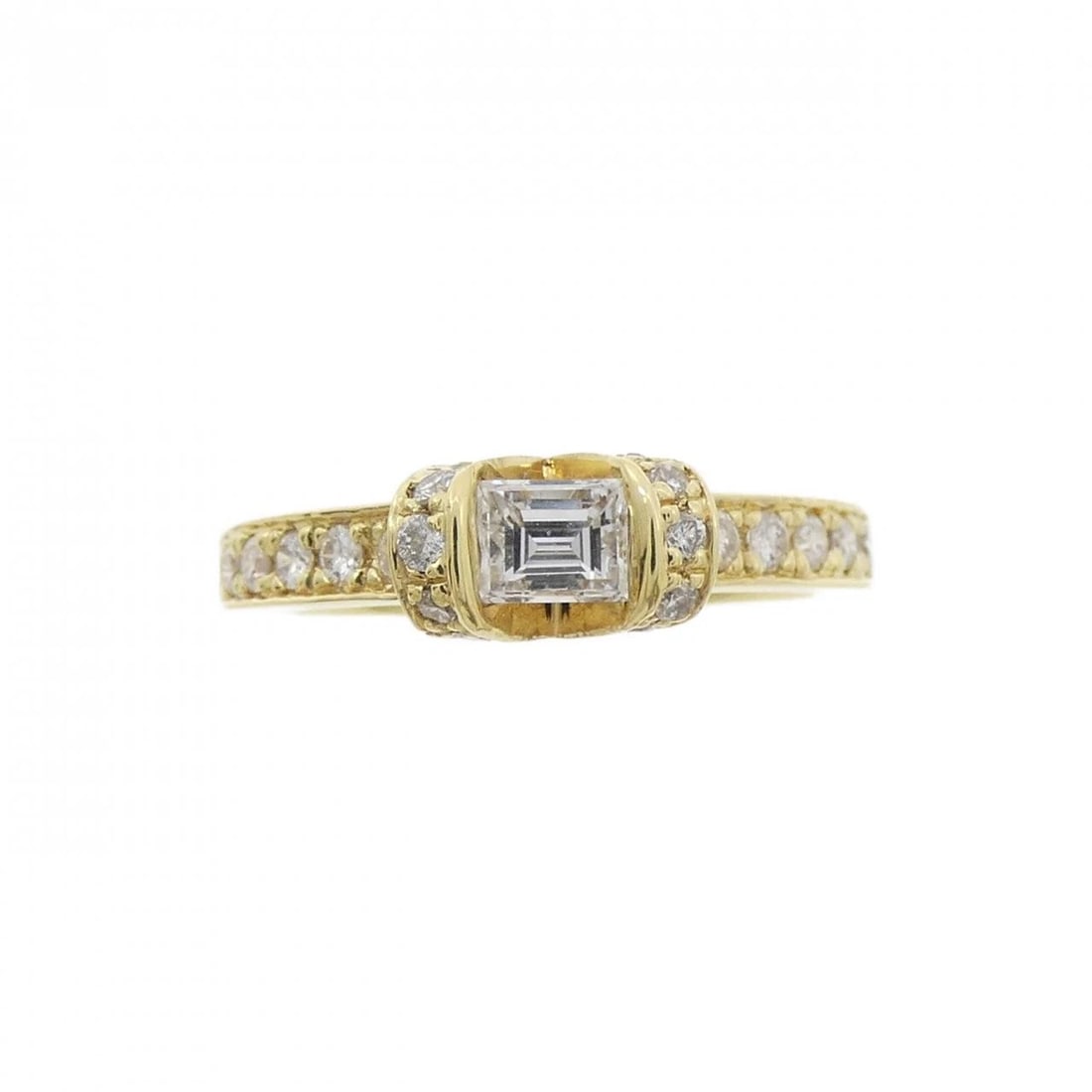K18YG DIAMOND RING - 2