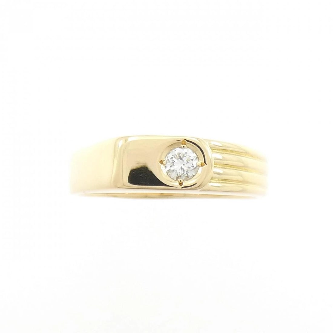 K18YG DIAMOND RING - 2