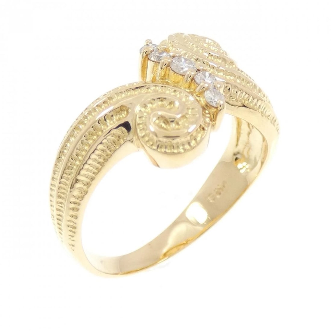 K18YG DIAMOND RING (1 of 2)