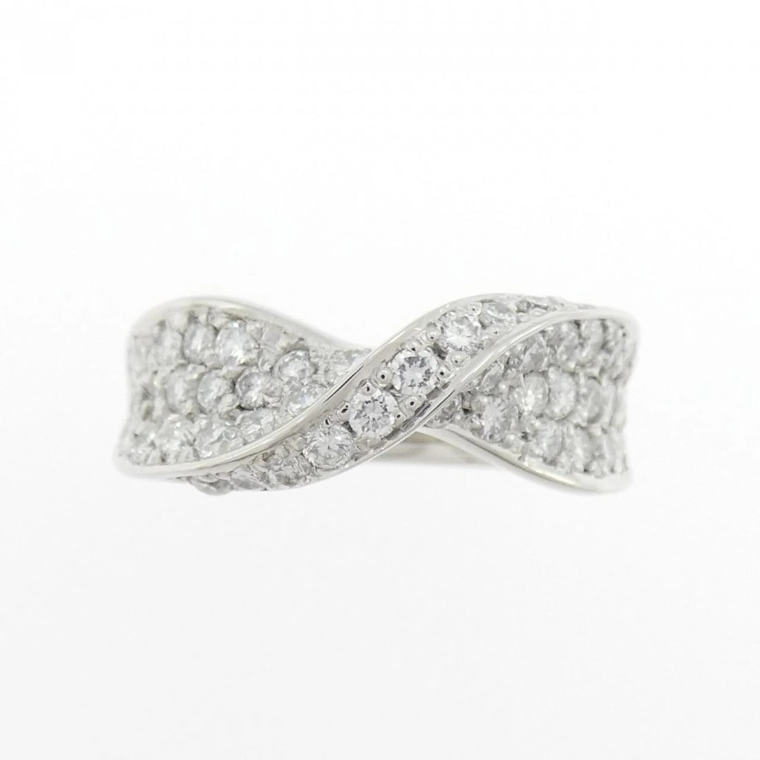 PT900 PAVE DIAMOND RING - 2