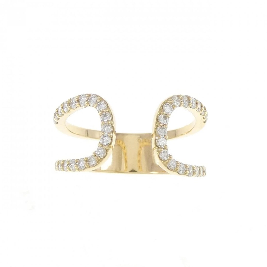 K18YG DIAMOND RING - 2