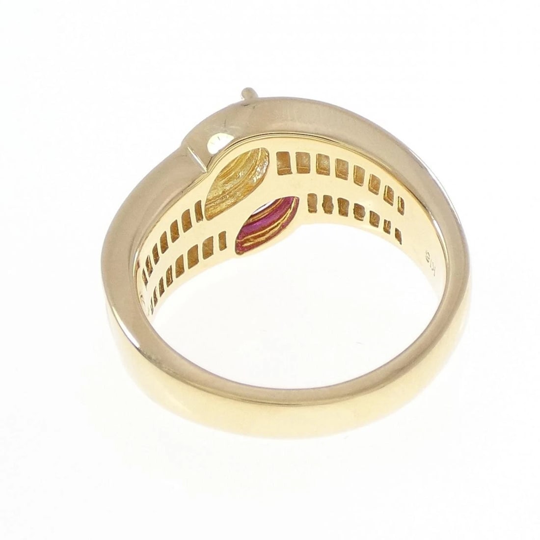 K18YG RUBY RING - 3