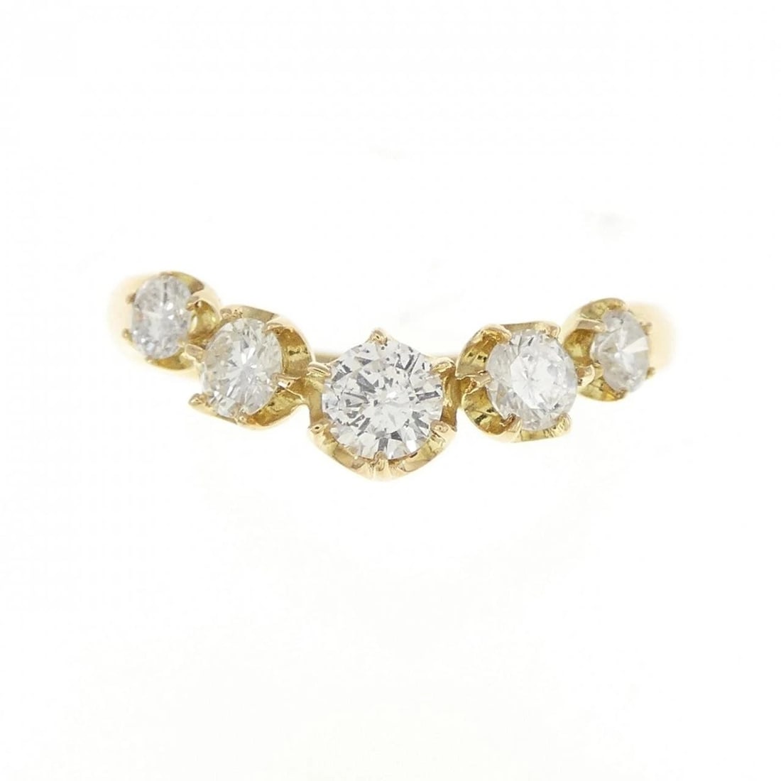 K18YG DIAMOND RING - 2