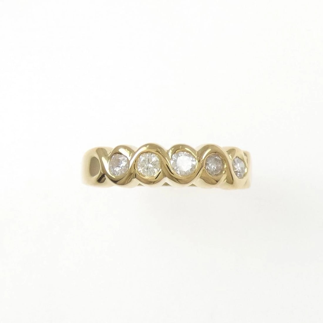 K18YG DIAMOND RING - 2