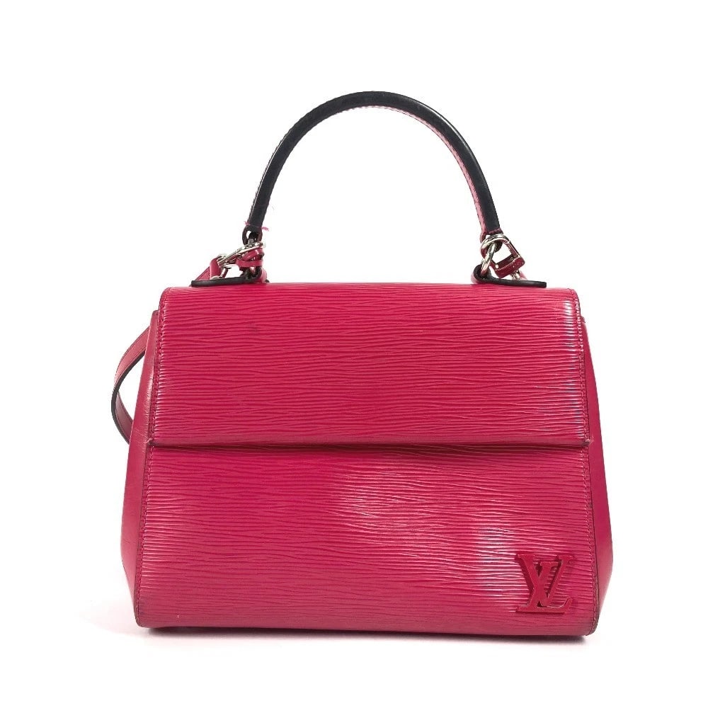 LOUIS VUITTON EPI CLUNY BB SHOULDER BAG HAND BAG: LOUIS VUITTON Epi Cluny BB Shoulder bag Hand Bag Brand: LOUIS VUITTON Type/Style: Shoulder Bag Material: Epi Leather Color: Hot pink / pink Size: W9.8?H7.7?D3.7inch / W25cm?H19.5cm?D9.5cm Accessor