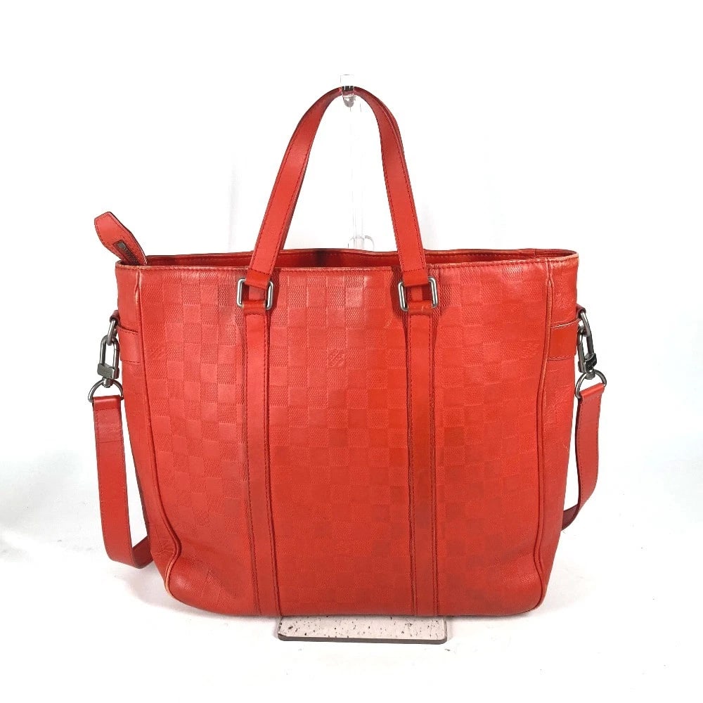 LOUIS VUITTON DAMIER INFINI TADAO PM 2WAY BAG TOTE BAG: LOUIS VUITTON Damier Infini Tadao PM 2WAY Bag Tote Bag Brand: LOUIS VUITTON Type/Style: Shoulder Bag Material: Damier InfiniLeather Color: Fusion/ orange based Size: W13.8?H12.8?D3.3inch /