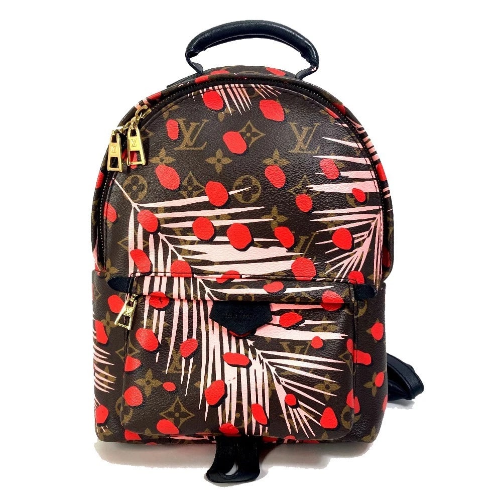 LOUIS VUITTON MONOGRAM PALM SPRINGS PM JUNGLE DOT BACKPACK (1 of 6)