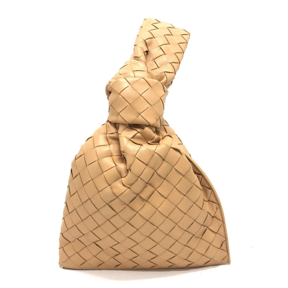 BOTTEGA VENETA INTRECCIATO MINI THE TWIST HANDBAG: BOTTEGA VENETA Intrecciato Mini The Twist Handbag Brand: BOTTEGA VENETA Type/Style: Shoulder Bag Material: Leather Color: Beigexgold hardware Size: W8.9?H7.9?D0.8inch / W22.5cm?H20cm?D2cm Accessor