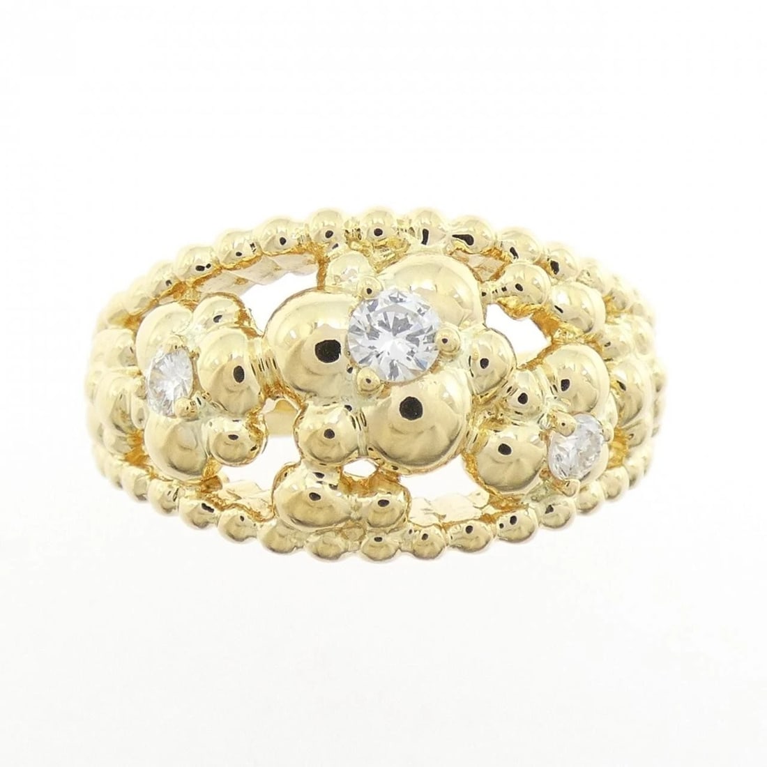 K18YG DIAMOND RING - 2