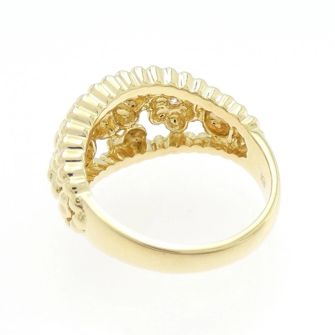 K18YG DIAMOND RING - 3