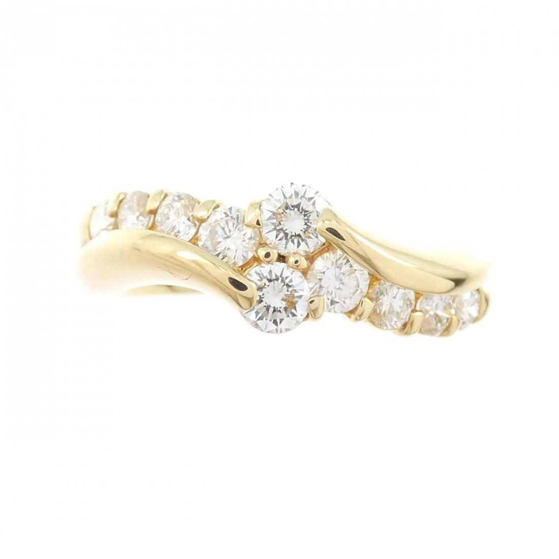 K18YG DIAMOND RING - 2