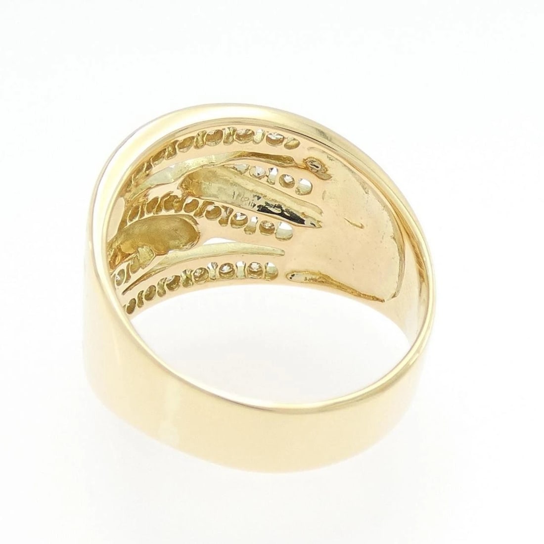K18YG DIAMOND RING - 3