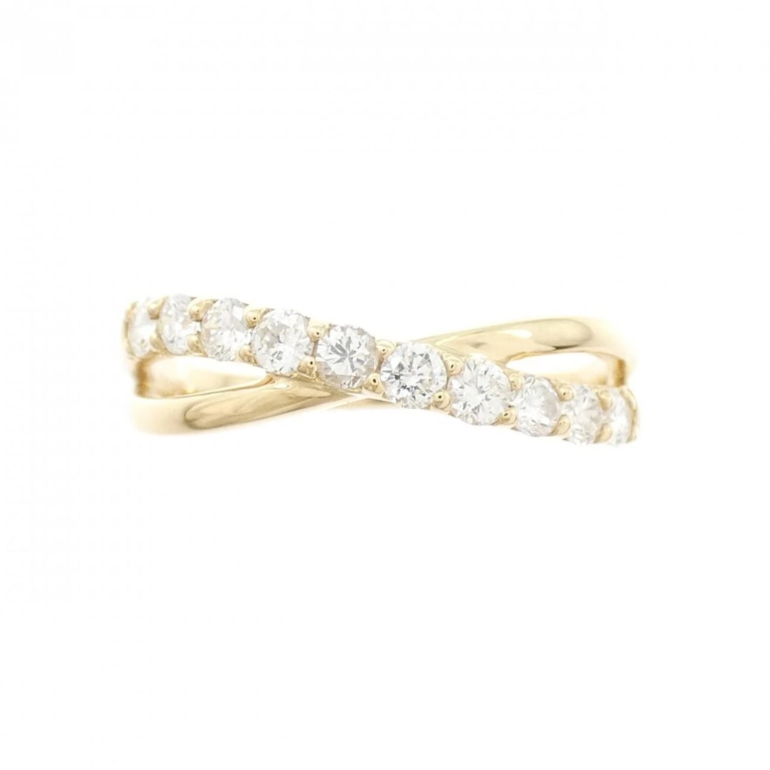 K18YG DIAMOND RING - 2