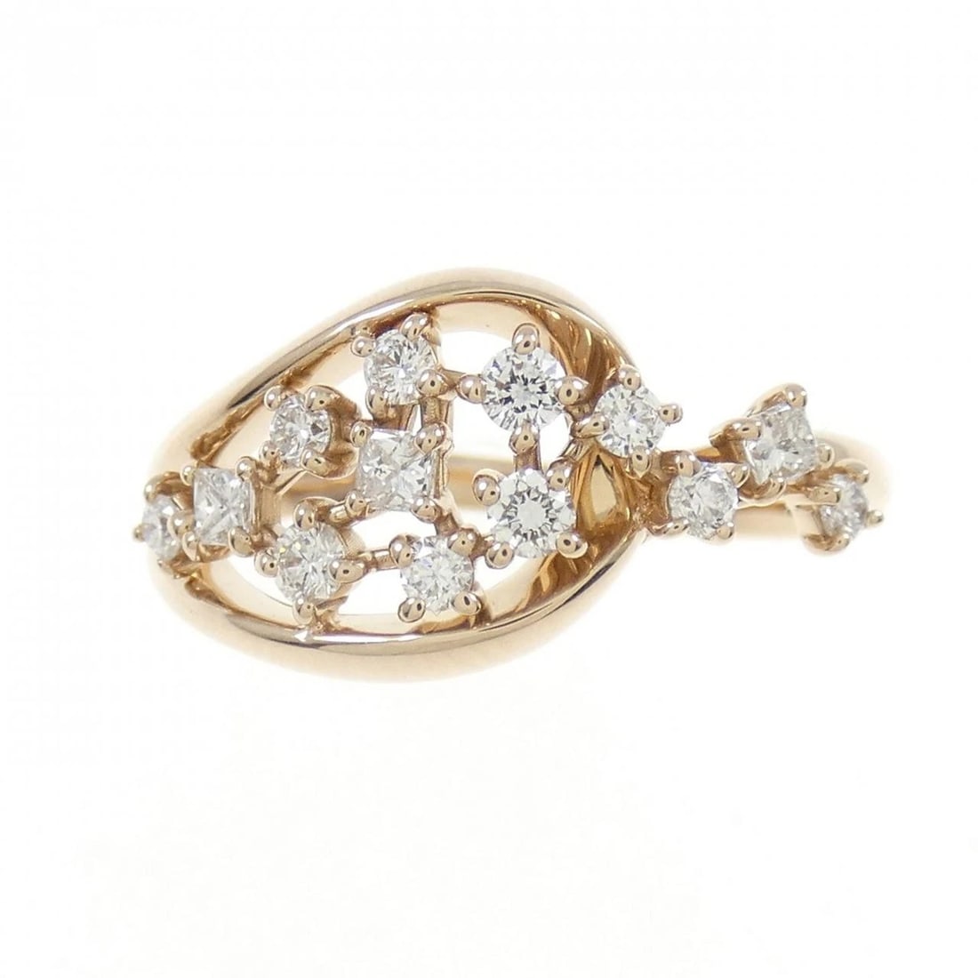 K18PG DIAMOND RING - 2