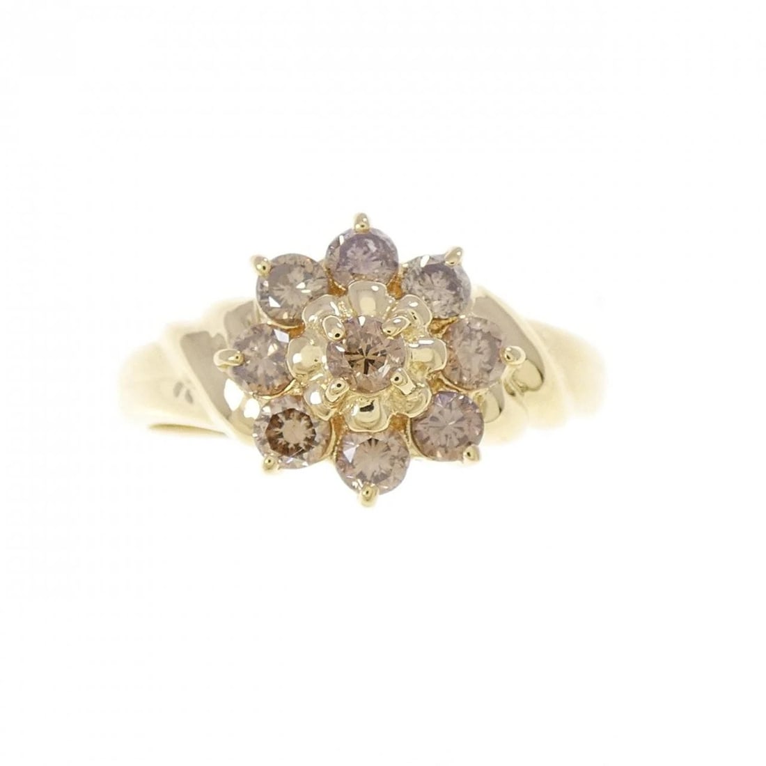 K18YG DIAMOND RING - 2