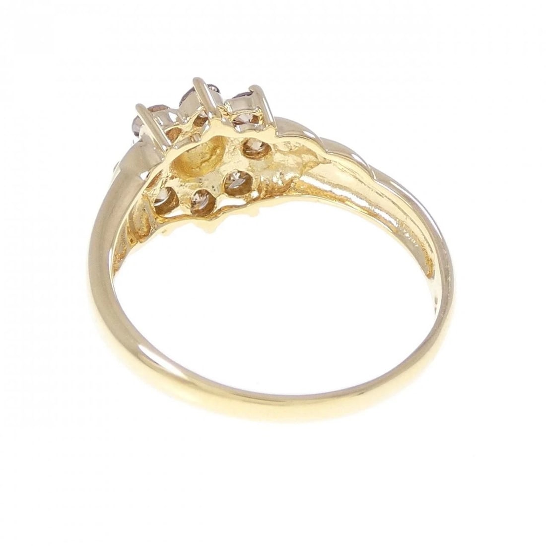 K18YG DIAMOND RING - 3